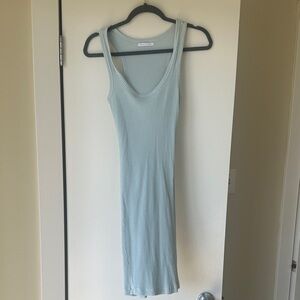 John Elliott Sky Blue Ribbed Top